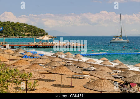 Yaliciftlik sulla penisola di Bodrum che guarda al Golfo di Gokova. Foto Stock