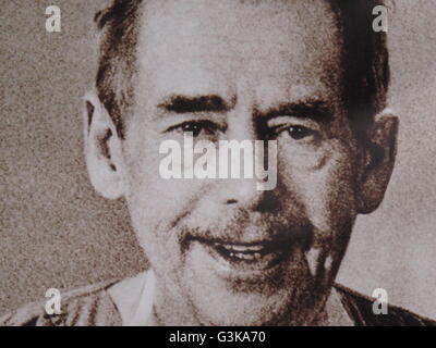 Vaclav Havel, girato dissidente Presidente Foto Stock