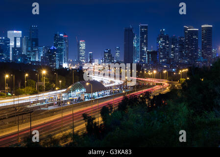 Vista dall'Università di Tel Aviv, Israele Foto Stock