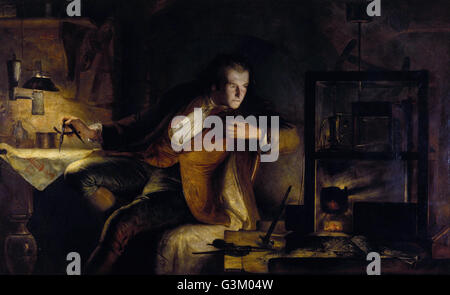 James Eckford Lauder - James Watt e il motore di vapore- All'alba del XIX secolo Foto Stock