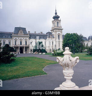 Das Schloss Feštetićs a Keszthely, Ungarn 1984. Feštetićs'Palace a Keszthely, Ungheria 1984. Foto Stock