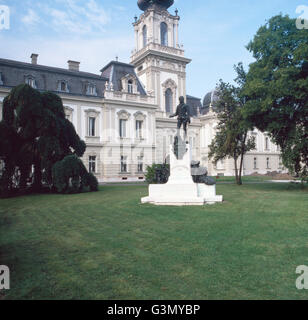 Das Schloss Feštetićs a Keszthely, Ungarn 1984. Feštetićs'Palace a Keszthely, Ungheria 1984. Foto Stock