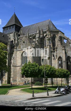 Saint-Malo chiesa a Dinan (Francia). Foto Stock