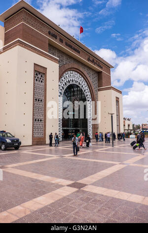 La stazione ferroviaria di Marrakech / Marrakech, Marocco Foto Stock