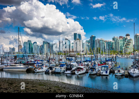 Vancouver è la città più popolosa della provincia canadese di British Columbia. Foto Stock