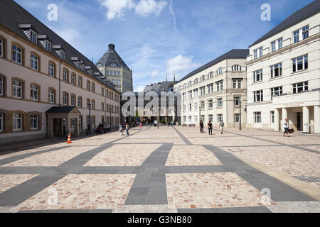 I tribunali di Cite Judiciaire, Città del Lussemburgo, Europa, PublicGround Foto Stock