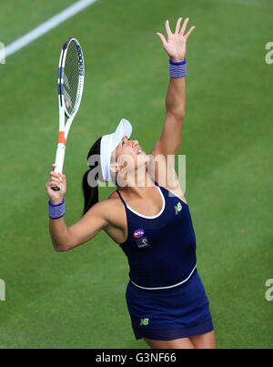 Gran Bretagna Heather Watson durante il giorno uno del 2016 AEGON Classic presso il priorato di Edgbaston, Birmingham. Stampa foto di associazione. Picture Data: lunedì 13 giugno, 2016. Vedere PA storia TENNIS Birmingham. Foto di credito dovrebbe leggere: Nigel francese/filo PA. Restrizioni: solo uso editoriale, nessun uso commerciale senza la preventiva autorizzazione, si prega di contattare PA immagini per ulteriori informazioni: Tel: +44 (0) 115 8447447. Foto Stock