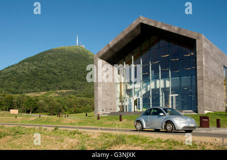 Stazione di Panoramique des Domes, treno turistico del Puy de Dome, Auvergne parco naturale regionale dei vulcani, Francia, Europa Foto Stock