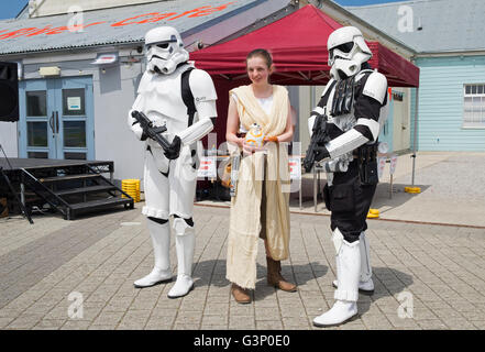 Star Wars di caratteri a un evento cosplay Foto Stock