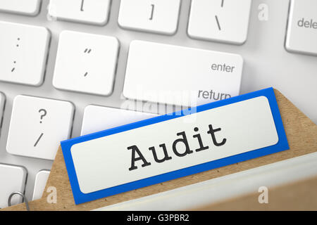 Scheda Audit di indice. Foto Stock