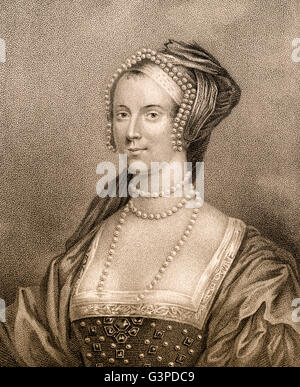 Anne Boleyn, 1501-1536, regina d'Inghilterra dal 1533 al 1536 come la seconda moglie del re Henry VIII Foto Stock