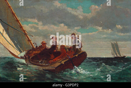 Winslow Homer - Breezing fino a Fair Wind) - National Gallery of Art di Washington DC Foto Stock