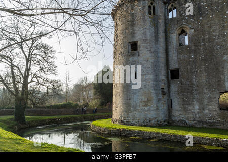 Il Castello di Nunney, Nunney, Somerset, Regno Unito Foto Stock