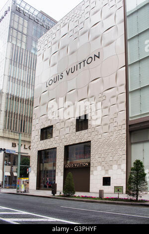 TOKYO - Maggio 2016: lussuoso quartiere dello shopping di Ginza su 28 Maggio 2016 Foto Stock