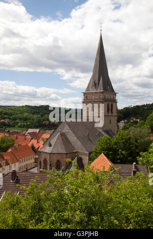 Altstadtkirche, città storica chiesa di Warburg, Renania settentrionale-Vestfalia, PublicGround Foto Stock