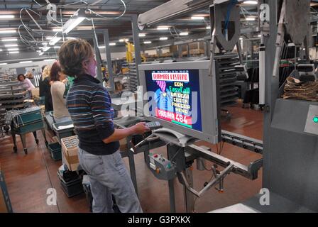 L'Italia, azienda produttrice di apparecchi televisivi Foto Stock