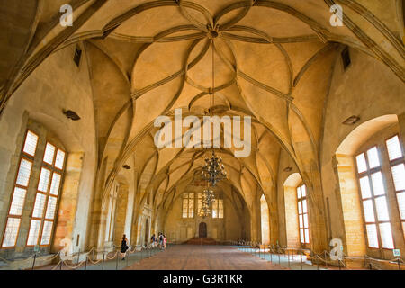 Salone di Vladislav del Castello di Praga. Prgrue Foto Stock