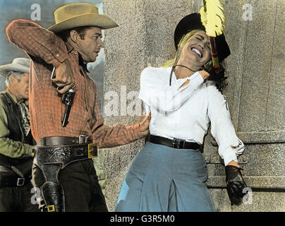 Sei cavalli neri, aka: Sechs schwarze Pferde, USA 1962, Regie: Harry Keller, Darsteller: Audie Murphy, Joan O'Brien Foto Stock