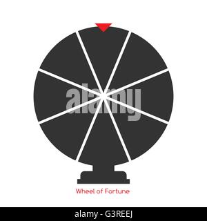 Ruota della Fortuna, Lucky Icona. Illustrazione Vettoriale Illustrazione Vettoriale