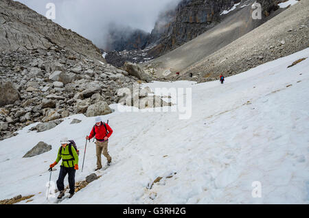 PR-PNPE 23 - Percorso Horcados Rojos, nel settore denominato La Vueltona. Picos de Europa, Cantabria, Spagna, Europa Foto Stock