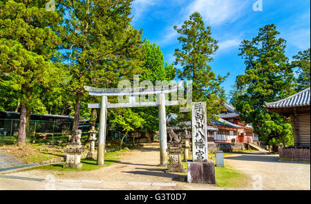 Tamukeyama Santuario Hachimangu a Nara, Giappone Foto Stock
