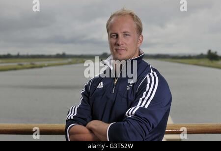 Windsor, Berkshire, Regno Unito. 14 Giugno, 2016. Jon Schofield (Mens K2 200m). TeamGB annunciare la canoa Sprint team per il Rio2016 Olimpiadi. Dorney Lake. Windsor. Berkshire. Regno Unito. 14/06/2016. Credito: Sport In immagini/Alamy Live News Foto Stock