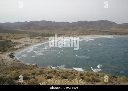 Playa de los Genoveses, Spiaggia, Parco Naturale Cabo de Gata. Andalusia, Spagna Foto Stock