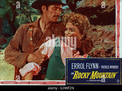 Rocky Mountain, aka: Herr der rauhen Berge, USA 1950, Regie: William Keighley, Darsteller: Errol Flynn, Patrice Wymore Foto Stock