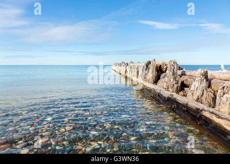 Whitefish punto nella Penisola Superiore del Michigan. Foto Stock