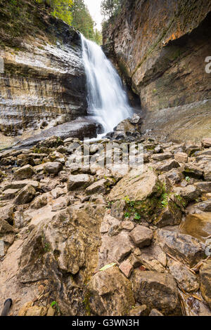 I minatori cade all Pictured Rocks National Lakeshore nella Penisola Superiore del Michigan. Foto Stock