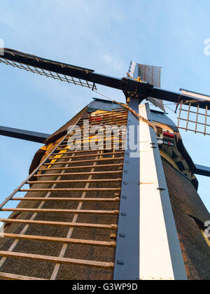 Il famoso Delphine/De Molen Oostzijdse mulino sul fiume Gein, vicino Abcoude, Utrecht, Paesi Bassi. Dipinti di questa wi Foto Stock