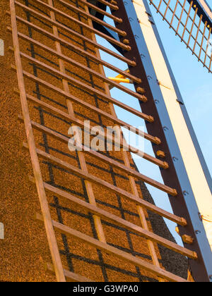 Il famoso Delphine/De Molen Oostzijdse mulino sul fiume Gein, vicino Abcoude, Utrecht, Paesi Bassi. Dipinti di questa wi Foto Stock