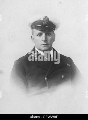 Royal Navy Chief petty officer stoker engineer ww1 Foto Stock