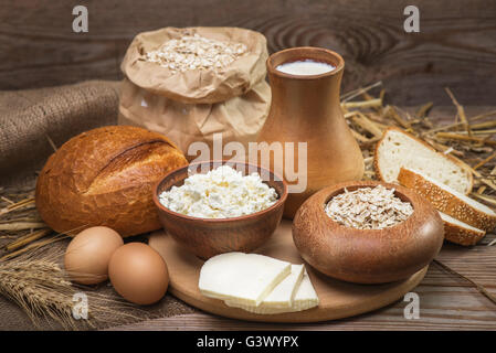 Gli agricoltori rustico naturale cibi biologici Foto Stock