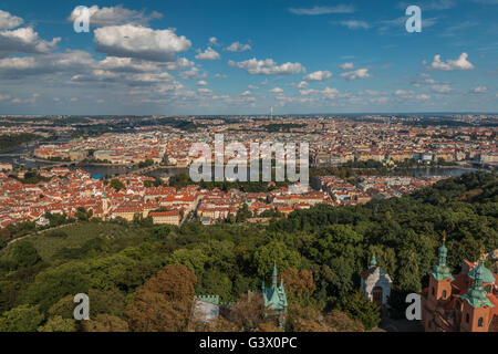 Vista di Praga Repubblica Ceca Foto Stock