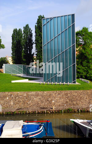 Padova, Italia. Monumento 'Memory e luce alle vittime del 11/09/2001. Foto Stock