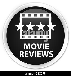 Rassegne di film isolati su Nero premium pulsante rotondo illustrazione astratta Foto Stock