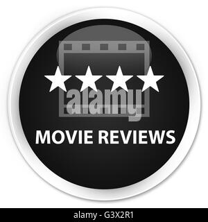 Rassegne di film isolati su Nero premium pulsante rotondo illustrazione astratta Foto Stock