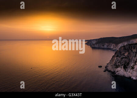 Tramonto a Zante Foto Stock
