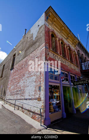 Crystal Bar in Virginia City Nevada. Città fantasma Foto Stock