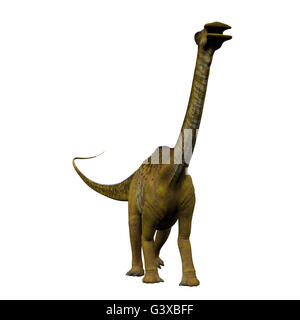 Nigersaurus era un erbivoro sauropod dinosaur che vivevano nella Repubblica del Niger, Africa durante il Cretacico. Foto Stock