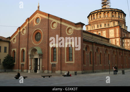 La famosa chiesa di Santa Maria delle Grazie, Milano, Italia, www.photoarkive.com Foto Stock