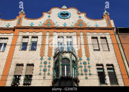 Ungheria, Szeged, architettura Art Nouveau, Foto Stock