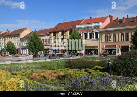 Ungheria Szombathely Fő tér piazza principale orizzontale Foto Stock