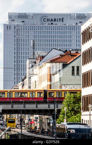 Edificio principale dell ospedale Charité di Berlino, Foto Stock