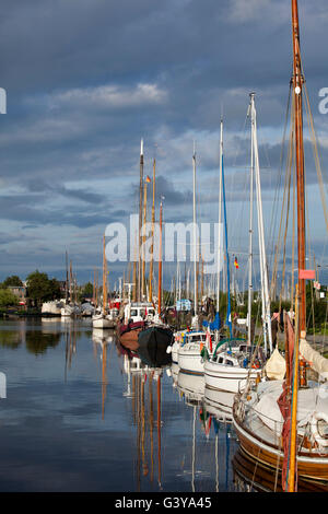 Marina, Greifswald, costa baltica, Meclemburgo-Pomerania Occidentale Foto Stock