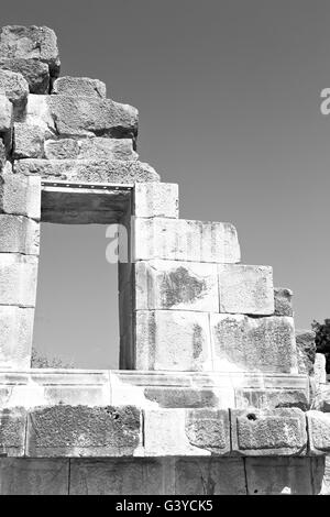 Di myra in turchia europa vecchia necropoli romana e tomba indigeni stone Foto Stock