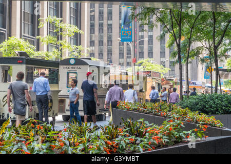 Il cibo gourmet camion, NYC Foto Stock