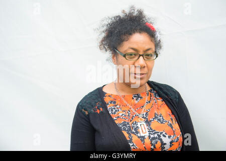 Patrice Lawrence, scrittore e romanziere, giovane adulto fiction, presso il Festival di fieno, Sabato 28 Maggio 2016 Foto Stock