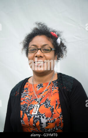 Patrice Lawrence, scrittore e romanziere, giovane adulto fiction, presso il Festival di fieno, Sabato 28 Maggio 2016 Foto Stock